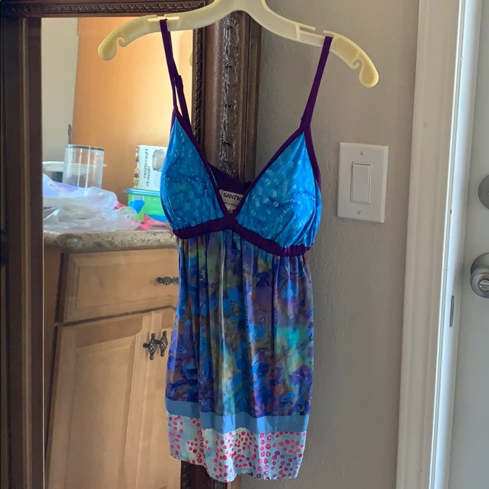 Purple top multi color;